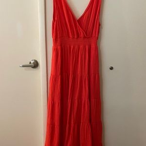 Universal Thread Tangerine Gauze Maxi Dress! Size Small Worn Once